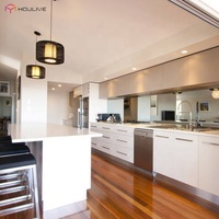 Meuble sous-évier en MDF laqué |   Conception RTA |   Cuisine moderne |   Fabrication sur mesure en Chine
