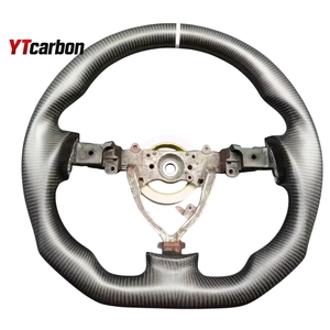 Volant de course personnalisé en fibre de carbone véritable YTcarbon pour <span class=keywords><strong>Megane</strong></span> CC <span class=keywords><strong>GT</strong></span> RS MK2 03-09, accessoires intérieurs de voiture, pièces automobiles - Product Image 1
