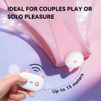 Tragbarer Slip-Vibrator mit Kabelloser Fernbedienung, 10 Modi Geräuschloser Aufladbarer Paarvibrator, Diskretes Ferngesteuertes Partner-Spielzeug