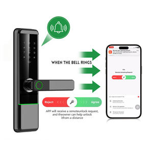 Nhà thông minh an ninh nhôm cửa chốt cửa với ngay lập tức vân tay & bàn phím truy cập auto-khóa Bộ nhớ lưu trữ thẻ cho tâm trí Hòa Bình - Product Image 5