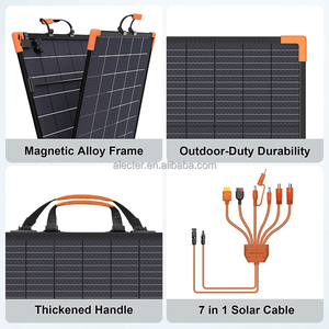 Panel Solar Portátil Bifacial Monocristalino de 400W de Alta Eficiencia, Certificado TUV, Tipo N, IP68, Resistente al Agua, Plegable - Product Image 4