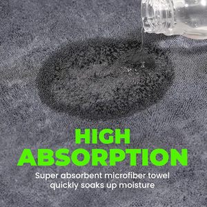 Professional Microfiber Twisted Loop <b>Car</b> Drying Towel 600-1200GSM Ultra Absorbent Lint-Free Paint Safe Detailing - Product Image 2