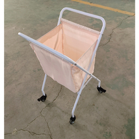 Panier à linge Rectangle personnalisé en toile roulante pour hôtel panier à linge avec roues