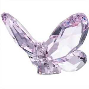 Papillon en verre cristal violet, magnifique cadeau pour cadeaux de vacances,