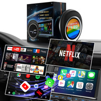 Fuallwin ApplePie Ultra Android 13 Carplay Ai Box 8 Núcleos 4G TF Tarjeta SIM Smartbox Pantalla Táctil de 2.1 Pulgadas Adaptador Car Play Ai Box