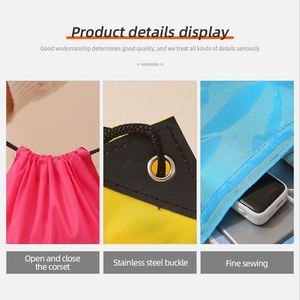 Custom Printing Logo Promotional Drawstring Bag Sport Football Backpack Drawstring Bag - Product Image 4