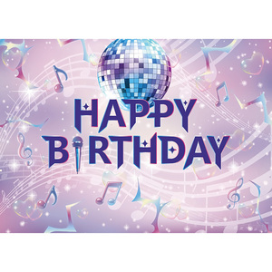 Fondo de Discoteca Rosa y Morado para Niños, Decoración para Fotografía de <span class=keywords><strong>Cumpleaños</strong></span>, Pancarta para Baby Shower de Niñas, Photo Booth - Product Image 5