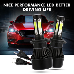Carolyn <span class=keywords><strong>4</strong></span> Côté H11 LED X7 H7 LED H4 Phare De Voiture Ampoules 9005 9006 120W 12000LM Automobile Phare 6000K 12V 24V Auto <span class=keywords><strong>Brouillard</strong></span> Lumières - Product Image 4