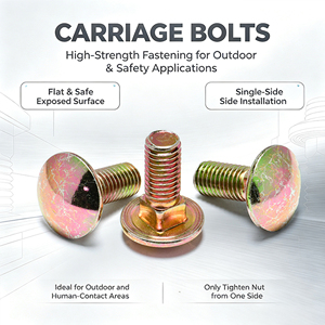 <span class=keywords><strong>Boulon</strong></span> à tête carrée en bichromate de zinc pour une durabilité accrue des matériaux - Product Image 2