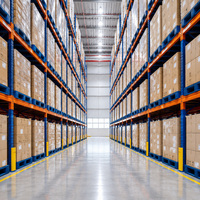 Estantería de Almacenamiento de Acero, Diseño Modular, Estantería Selectiva con Perno de Seguridad para Logística 3PL, Almacenamiento en Centros de Distribución