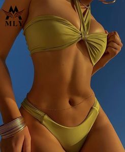 צבע מותאם אישית mly הדפסה מרוסדת בגד ים ביקיני בד מרופד כפול מרופד ברזילאי 3 יום עבור לדוגמא בגד ים - Product Image 1