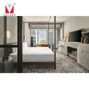 Luxury European Style Bathroom And Living Room Customized Make Kingsize Bed Modern Bedroom Furniture Set