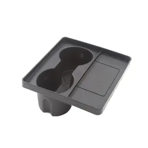 Wholesale Water Cup Holder Insert Center Console Slot Slip Limit Clip Rubber Kit Car Accessories for Tesla Model 3 Model Y