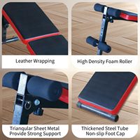 Banc de musculation réglable multi-positions en acier IUNNDS pour la maison, la musculation, l'entraînement de force, chaise de sit-up pliable