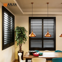 Volets en aluminium à persiennes en verre thermolaqués pour intérieur de maison, pare-soleil et isolation thermique
