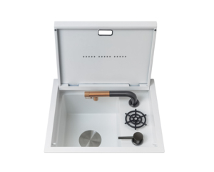 Nuevo Estilo, Venta Caliente, <span class=keywords><strong>Fregadero</strong></span> de Cocina Multifuncional Oculto, Nano Negro Elegante Blanco, con Lavador de Cuo - Product Image 3
