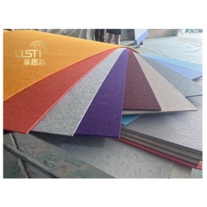 แผ่นผนังกันเสียงอะคูสติก PET ขนาด 9 มม. เป็นมิตรกับสิ่งแวดล้อม แผ่นอะคูสติกโพลีเอสเตอร์แบบสักหลาด สำหรับตกแต่งผนังสำนักงาน - Product Image 2