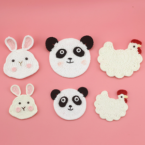 Adorable conejito de ganchillo conejito con amor corazón niño Ropa Accesorios ganchillo parches de animales - Product Image 4