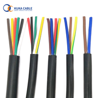 Câble chauffant électrique RVV à conducteurs en cuivre multiconducteurs 8 AWG, gaine en PVC flexible, couleur personnalisée