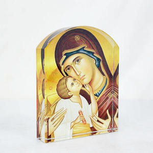 Prensapapeles de Cristal con Arco de la Virgen María, Grabado Personalizado, Pulido, Decorativo, Recuerdo, Impresión UV - Product Image 3