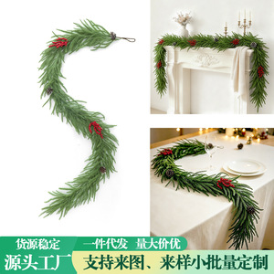 Guirlande de Noël artificielle en pin de Norfolk Yan Ju, 180 cm, décoration murale pour la maison et les fêtes - Product Image 5