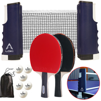 Raquettes de Tennis de Table Loki OEM/ODM moins chères à 7 plis avec ensemble de palettes de Ping-Pong professionnelles en caoutchouc ITTF