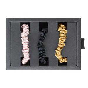 Élastiques à cheveux en soie Tianruiyi 19 Momme, chouchous plissés en satin doux de mûrier - Product Image 2