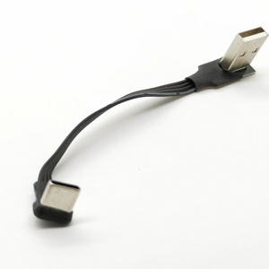 <span class=keywords><strong>USB</strong></span> phẳng góc phải để Type-C nam sạc dữ liệu cáp băng phẳng - Product Image 5