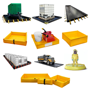 Tùy chỉnh Trung Quốc nhà máy thực hiện ráp thứ cấp tràn ngăn chặn bọt tường berm mặt đất tarps Mat và di động rào cản - Product Image 1