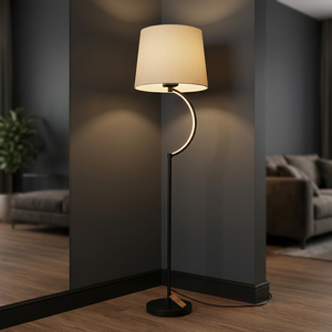 Lámpara de Pie LED de Interior Metálica de 1550 mm, 3000 K (Blanco Cálido), Lumetal, 30000 Horas, IP20, Control por Botón, Alto Brillo, Ra80 - Product Image 4