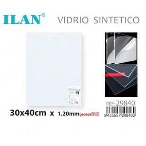 Lastra Acrilica Ilan 30x40 Cm Spessore 1,2 Mm Vetro Sintetico per Protezione Display - Product Image 3