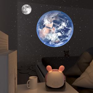 Nuevas llegadas conejo proyector de alta definición luz estación <span class=keywords><strong>espacial</strong></span> mar mundo estrella <span class=keywords><strong>Luna</strong></span> enfoque proyección con reloj electrónico - Product Image 4