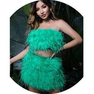 <span class=keywords><strong>Chaleco</strong></span> de <span class=keywords><strong>plumas</strong></span> de avestruz al por mayor de alta calidad Top de <span class=keywords><strong>plumas</strong></span> de avestruz para <span class=keywords><strong>mujer</strong></span> - Product Image 4