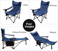 STARRYHEART Vente en gros Jardin extérieur Chaise de plage portable Chaise de camping pliante avec bras