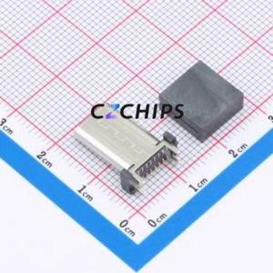 HX-TYPE-C 16P 180 LT H15.0 USB Connector SMD Connector Type-C Female Vertical Mount 16P - Product Image 2