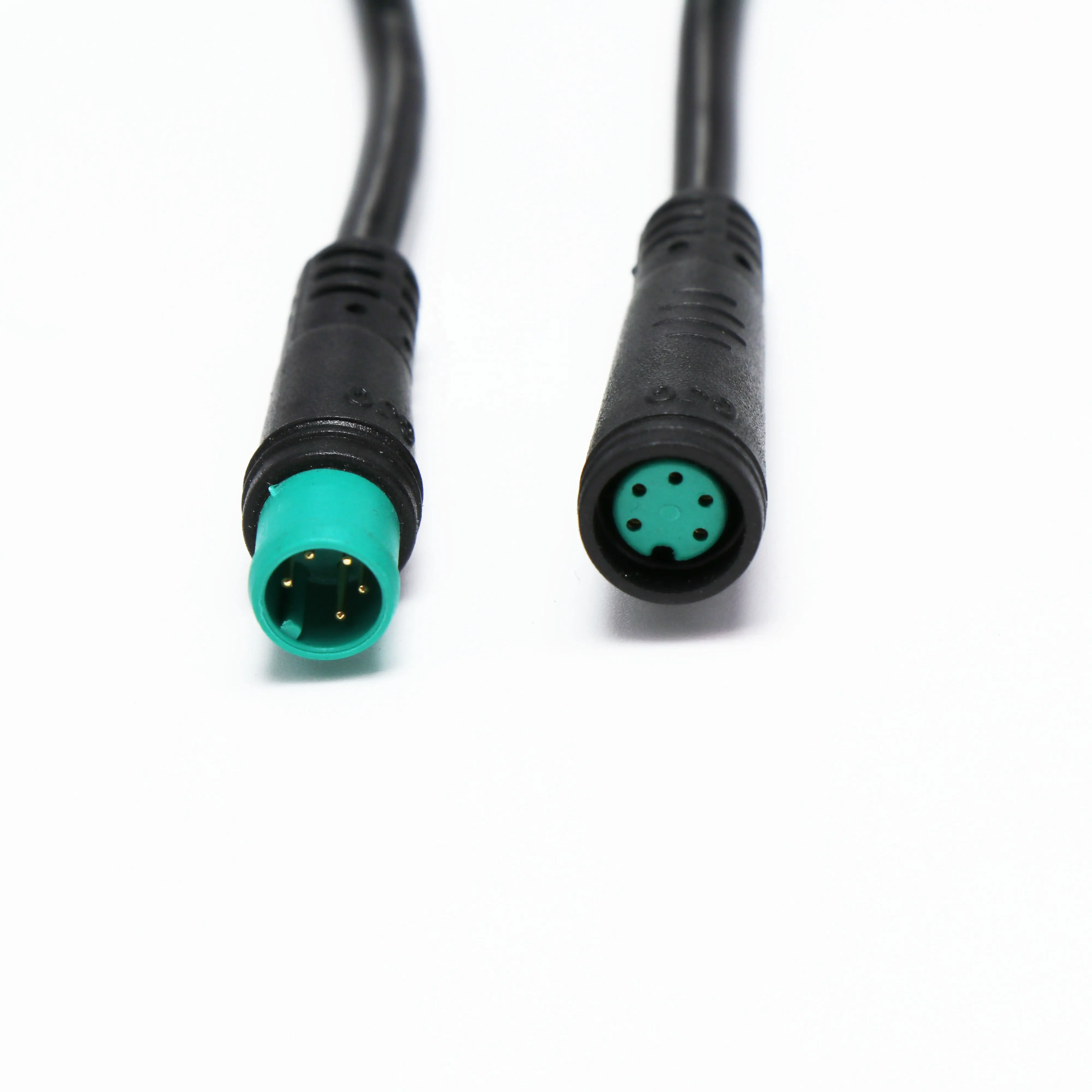 ip67 5pin waterproof connector 4pin male / female cables 12v 6a power cable 6m waterproof circular m8 conector