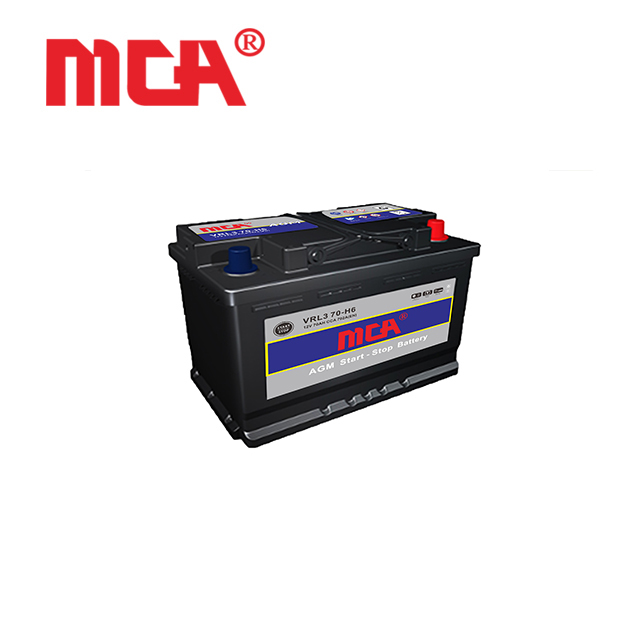 High Quality European Car 12v 70ah  Start-Stop Battery