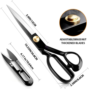 8-inch Professional Fabric Scissors and Yarn Scissors ultra sharp Tailor Scissors Set for Cutting Fabrics <b>Canvas</b> Denim - Product Image 5