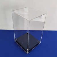 Vitrine verticale en acrylique pour gants de boxe double, pour gants autographiés, vitrine pour gants de boxe double avec base
