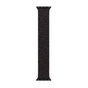 1:1 Connecteur Élastique Solo Nylon Boucle Montre-Bracelet Ceinture Bracelet iWatch Pour Apple Série 7 6 5 4 3 2 1 Noir Unité