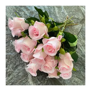 Zachte Lijm Enkele Pu Hydraterende Rose Decoratie Mariage Kunstmatige Bloemen Decoratieve