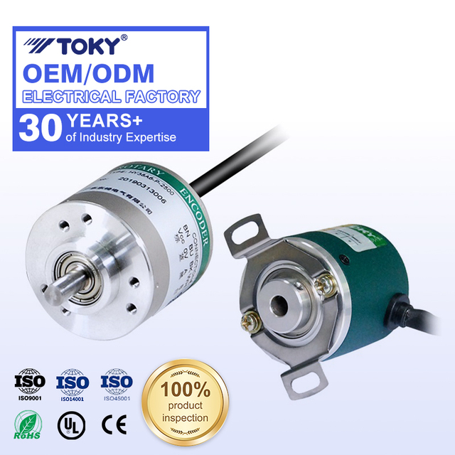 TOKY 500 Open Collector Output NPN 6mm Hollow Shaft Rotary Encoder with DC 8-26V Pulse Incremental Encoders Product Category