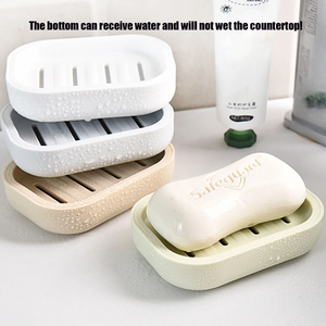 Portable Double-Layer <b>Soap</b> Dish with Drainage <b>Cover</b> Square Plastic Storage Box for Bathroom Travel Use - Product Image 3