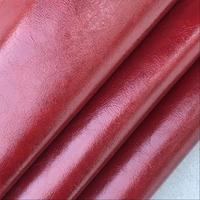 Cuir synthétique ciré brillant gaufré en gros de Chine pour ceintures, chaussures, sacs, canapés, vêtements