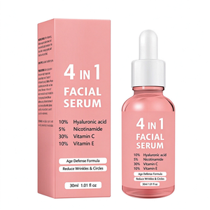 Nouveau sérum facial 4 en 1, 30% de vitamine C, 5% de niacinamide, 10% de vitamine E, soin hydratant pour la peau, sérum pour le visage - Product Image 1