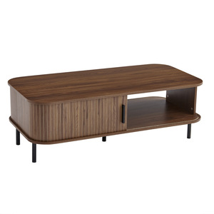 Mueble de TV Moderno con Almacenamiento, Diseño Minimalista para Sala de Estar <span class=keywords><strong>Pequeña</strong></span>, <span class=keywords><strong>Mesa</strong></span> Consola - Product Image 3