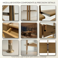 Étagères à livres, présentoir de rangement, moderne, minimaliste, luxe, modulaire, cadre en métal et aluminium personnalisé avec lumière LED pour le salon