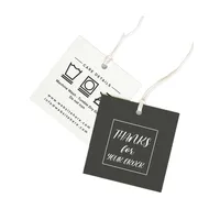 कस्टम लोगो मुद्रित कागज कपड़े परिधान के लिए टैग टैग