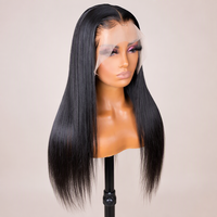 Perruque Lace Frontale Suisse 13x4 à Densité 180% en Cheveux Humains 100% Naturels Vierges Lisses Soyeux pour Femmes Noires – Prix Abordable