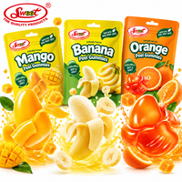 SWOOT Zachte Afpelbare Bananenschil Gummy Candy met Echt Fruitsap Zoete Fruitachtige Smaak